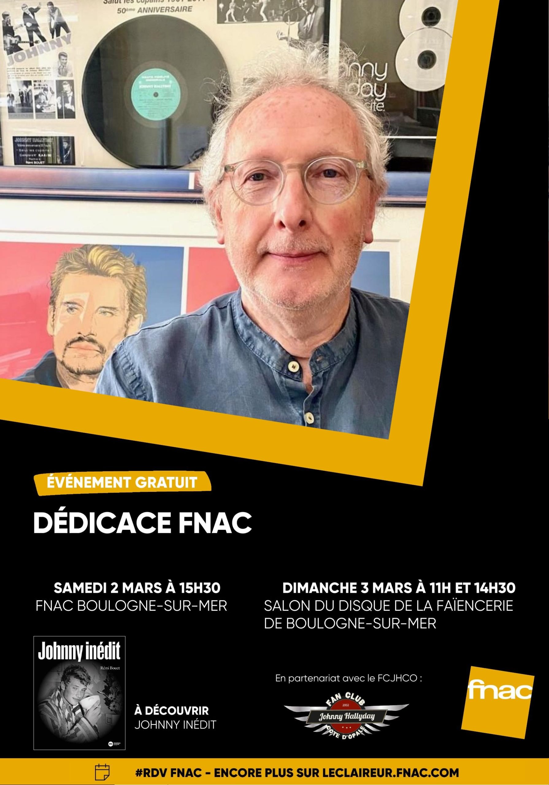 Dédicace FNAC Fan Club Johnny Hallyday